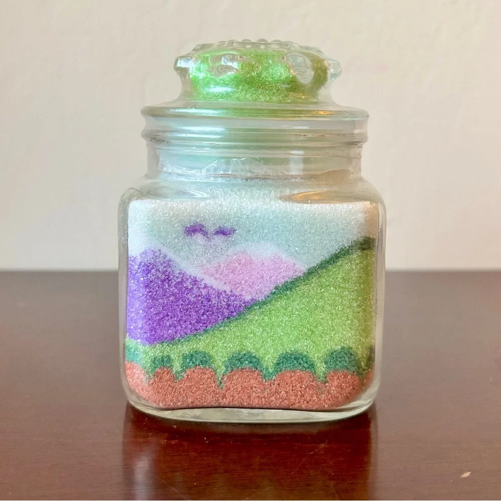 Handmade Colored Sugar Rainbows and Mountains made in Las Vegas